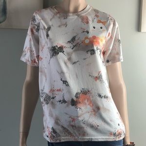 Retro ghost Tye dye tildan crew tee